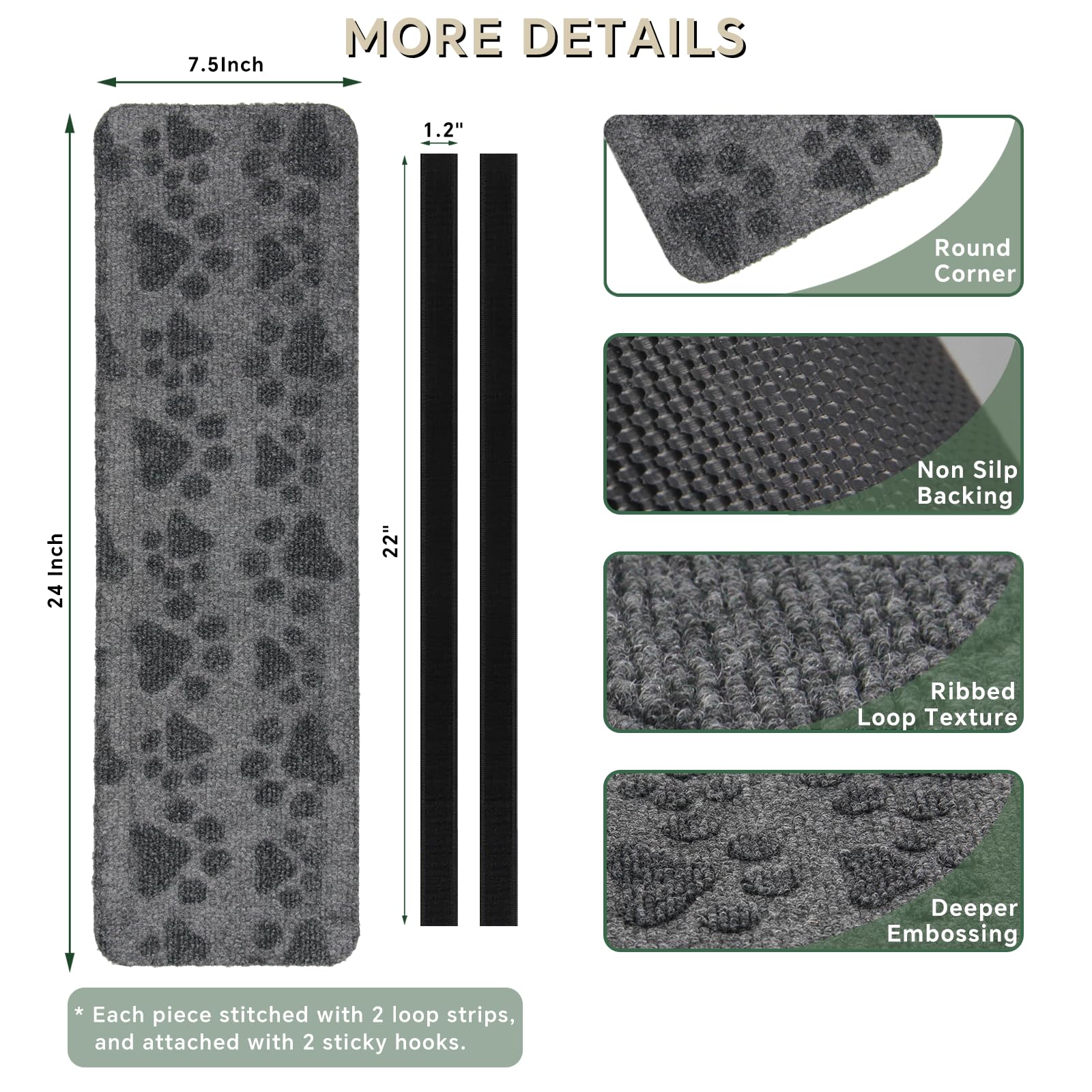 RUNROLE RV Step Covers install with hook and loop fasteners.