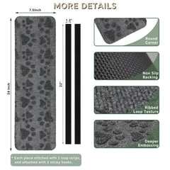 RUNROLE RV Step Covers install with hook and loop fasteners.