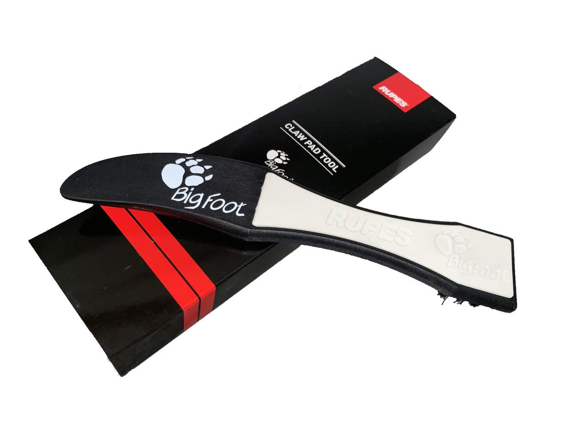 RUPES The Claw Pad Tool wedge for safe pad separation and reduced tears.