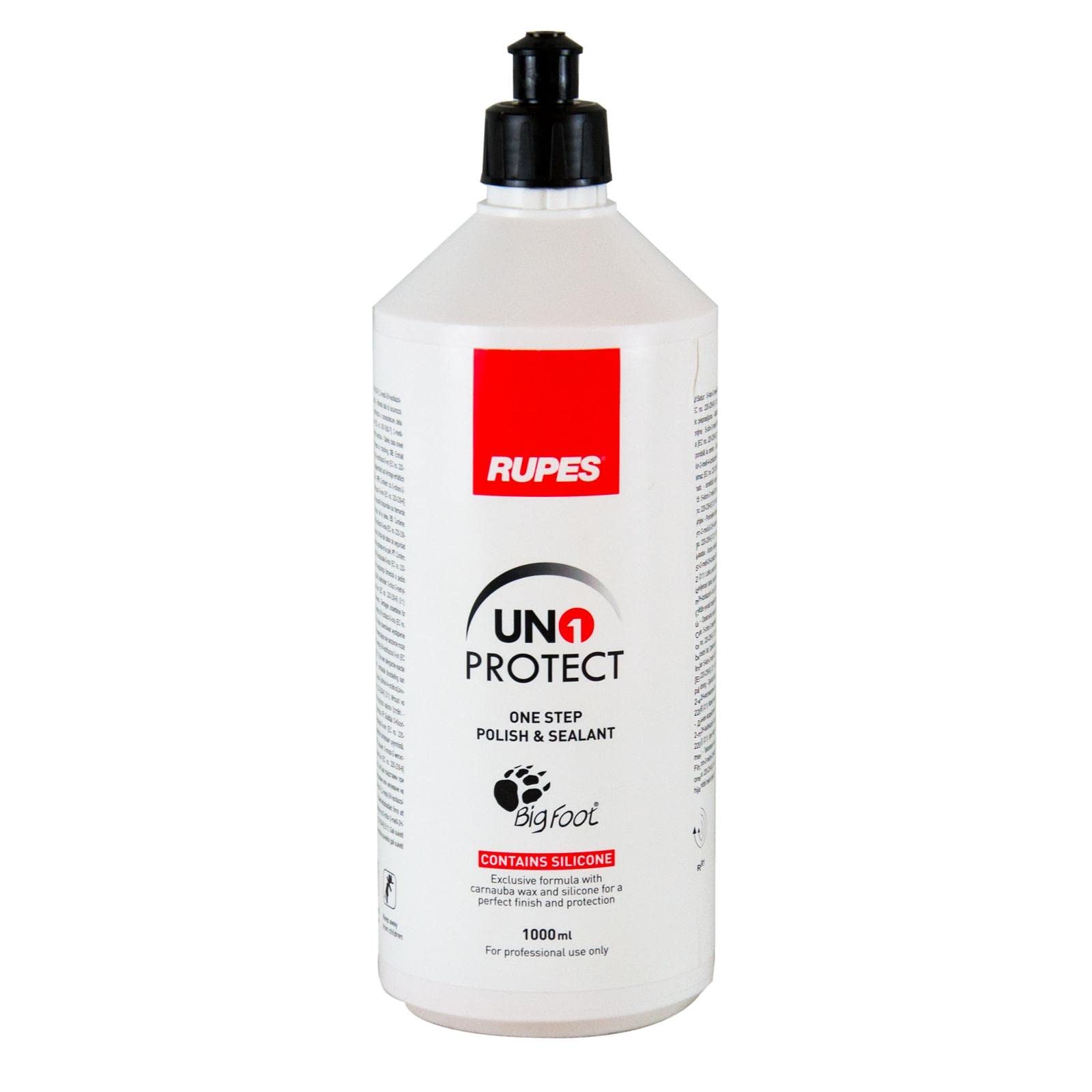 RUPES UNO Protect bottle delivers gloss and protection.