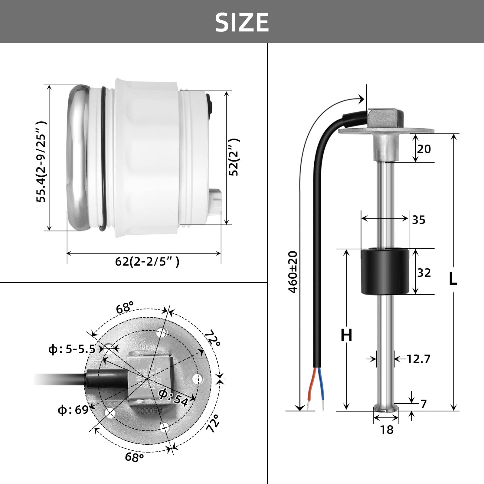 RUPSE stainless steel housing highlights corrosion resistance and long life