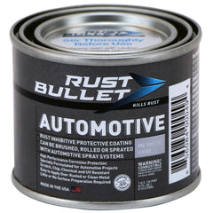 RUST BULLET Automotive bottle applying on metal to protect against rust