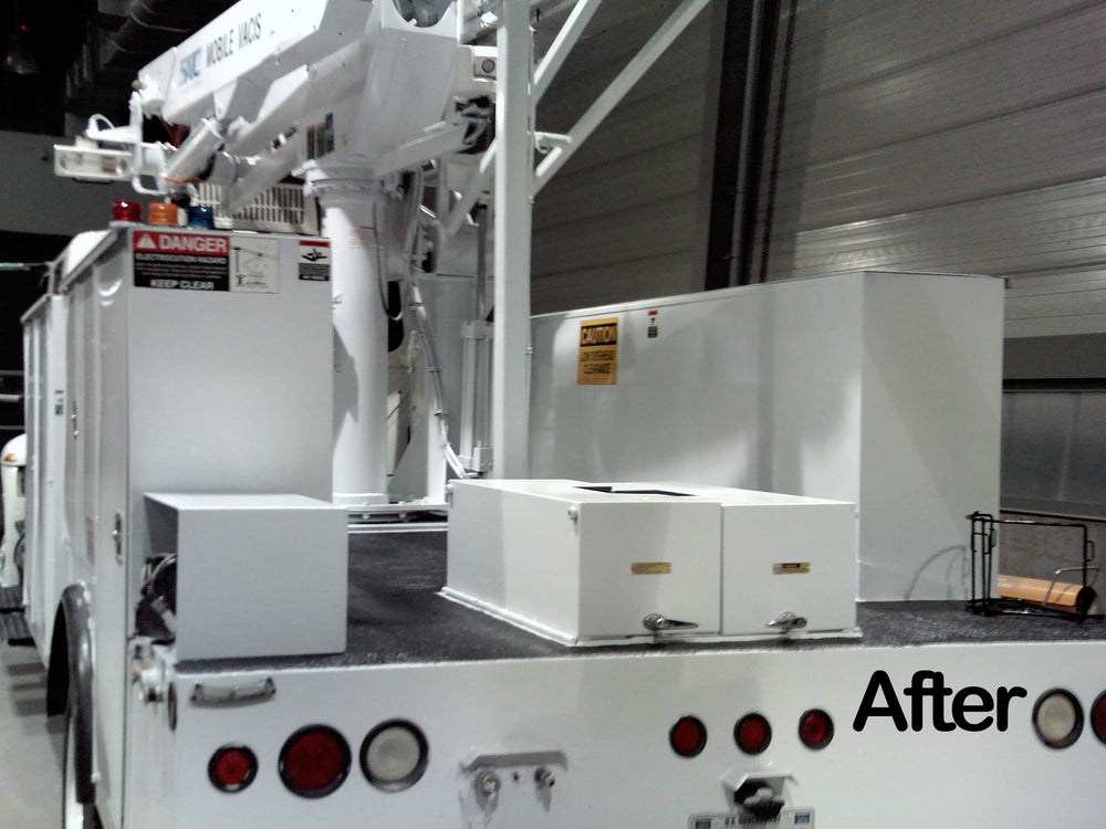 Rust Bullet WhiteShell marine-ready coating supports metal parts exposed to moisture.