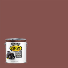 Rust-Oleum Farm & Implement enamel red oxide coverage up to 520 sq ft per gallon