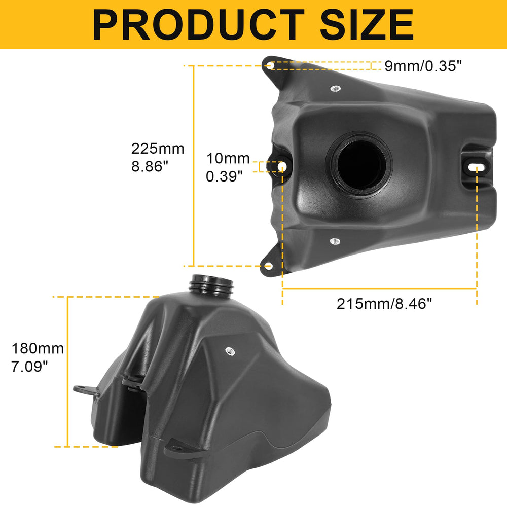 RUTU ABS durable gas tank body for replacement on dirt bikes