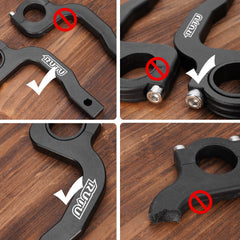 RUTU 6061 aluminum bracket closeup demonstrates heat-treated durability