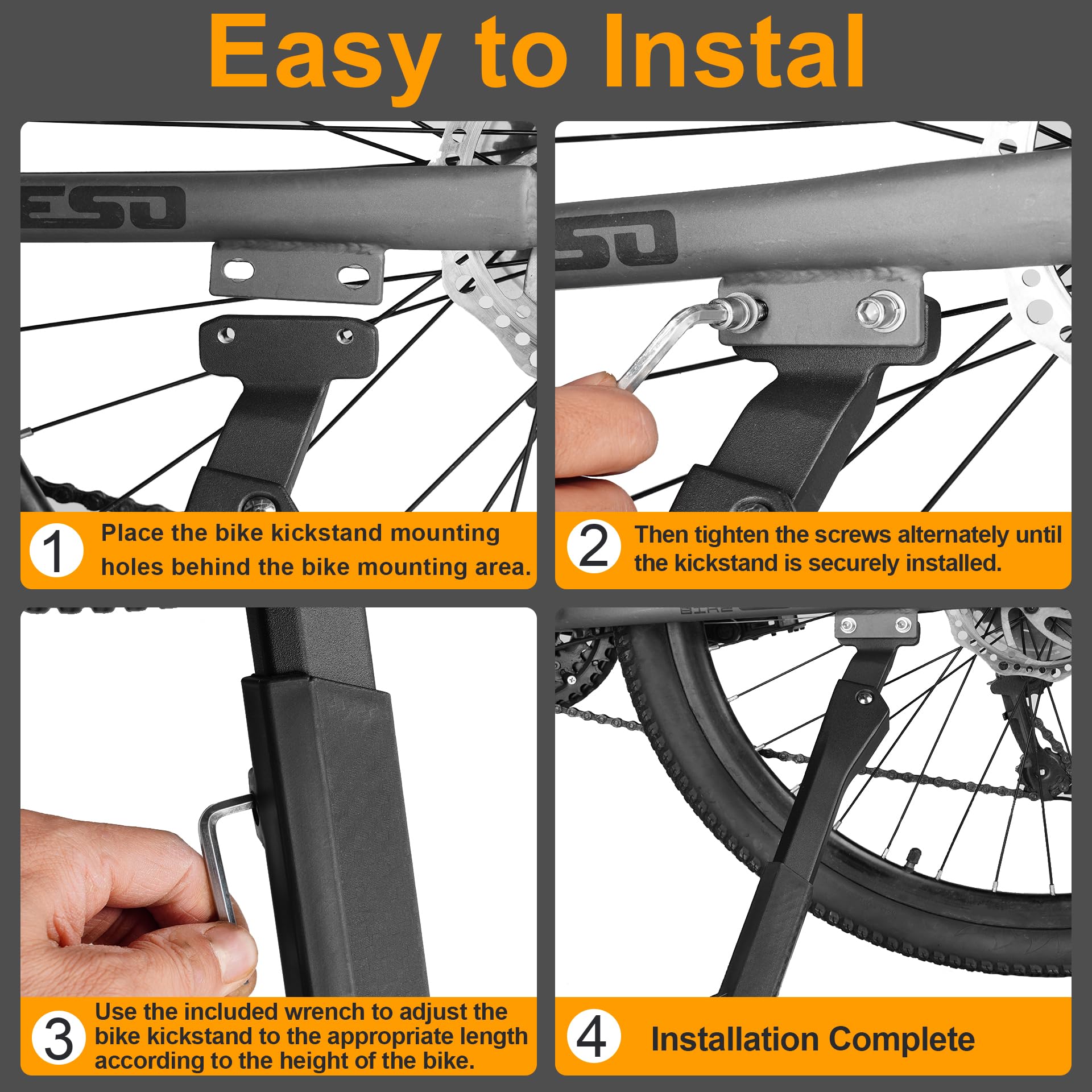 RUTU 40mm-spaced mounting ensures secure rear attachment
