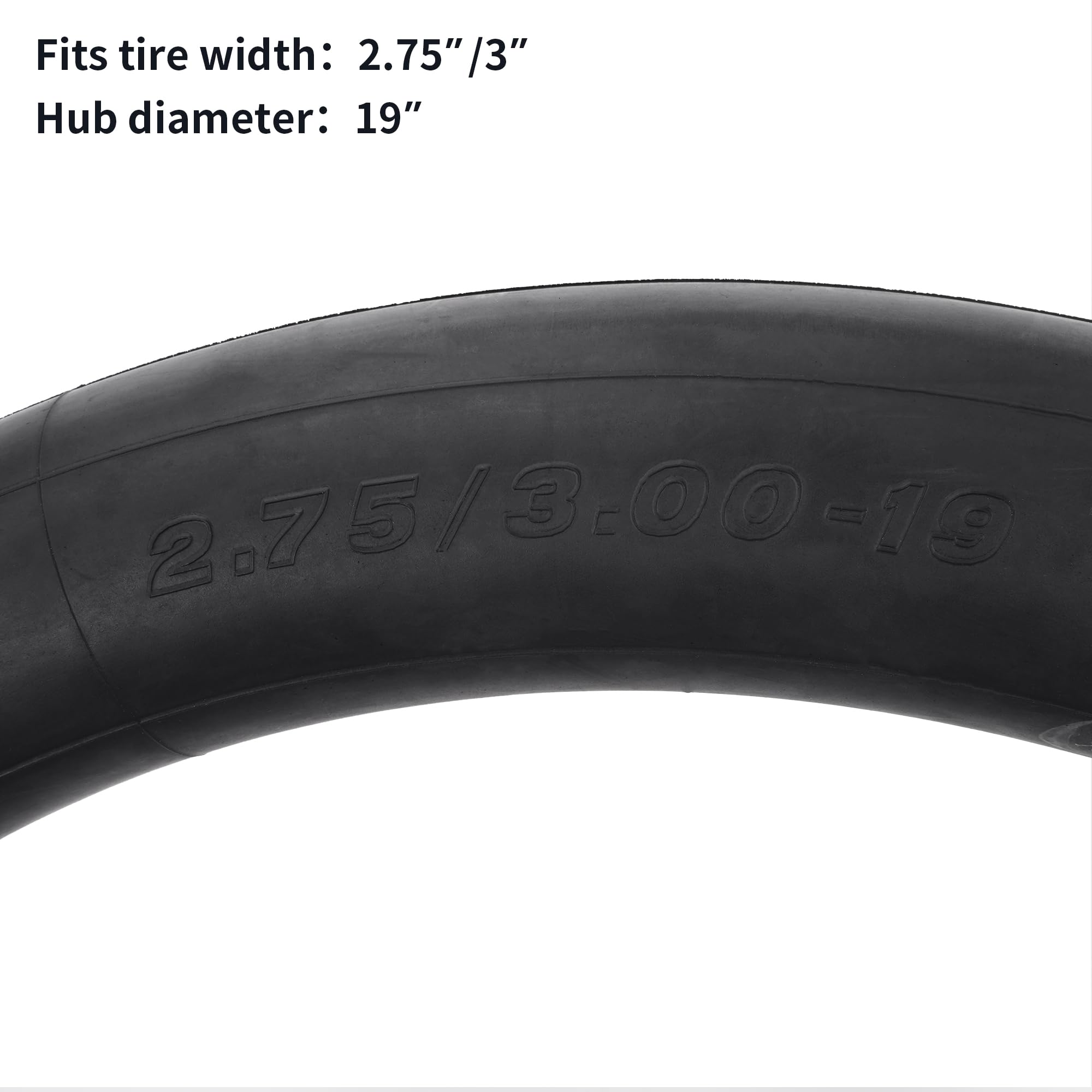 RUTU heavy-duty thick-wall inner tube demonstrates reinforced construction for rough terrain.