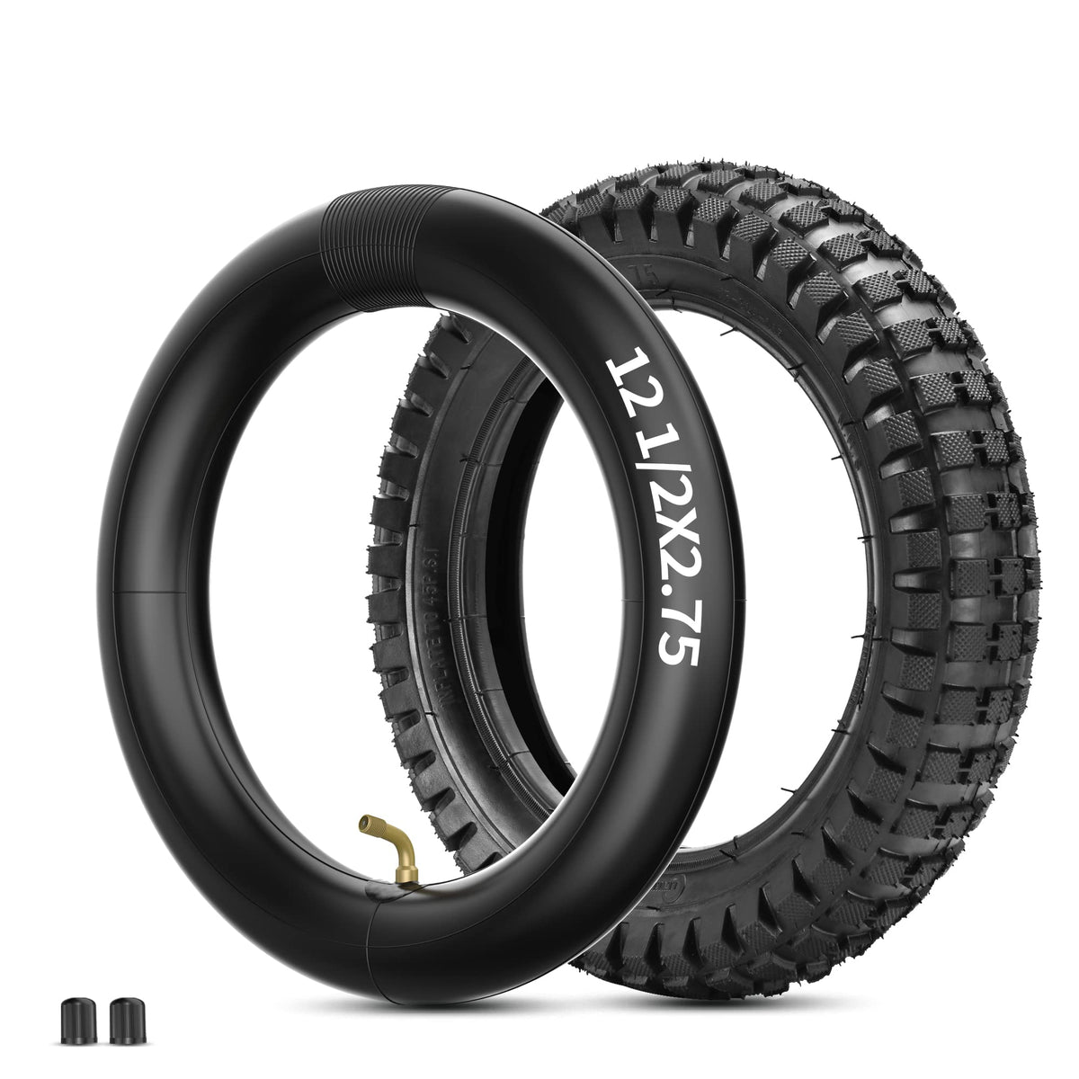 RUTU inner tube 12.5x2.75 for reliable inflation on compatible scooters and bikes