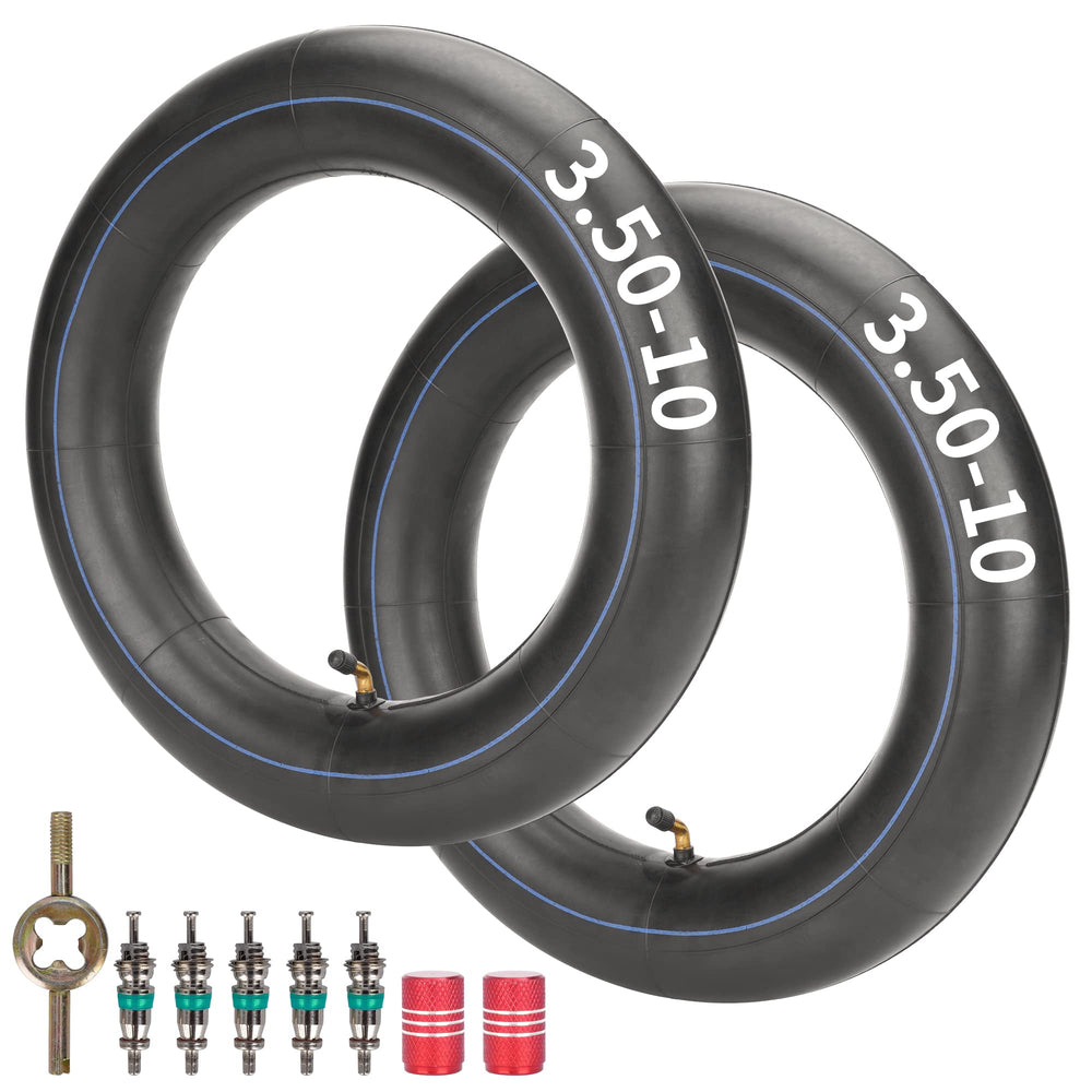 RUTU inner-tube 3.50-10 with TR87 angled valve for reliable air retention.