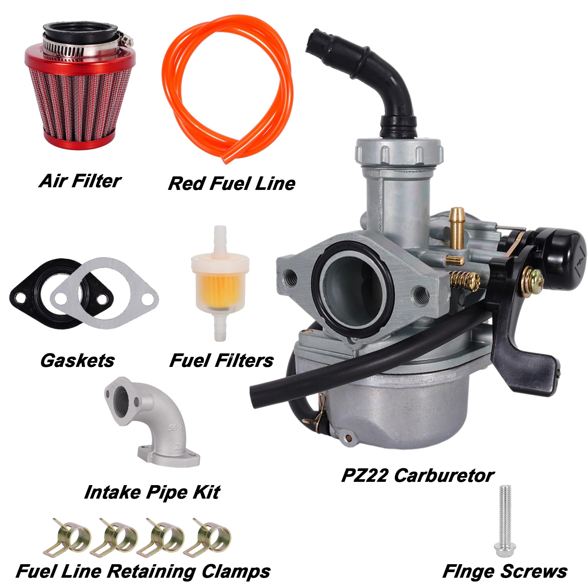 RUTU red fuel line included for reliable connections.