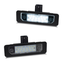 RUXIFEY LED license plate light front view with bright 6000K white illumination.