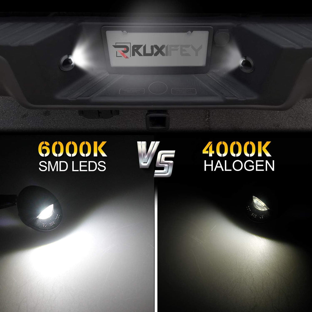 RUXIFEY license light designed to fit Ford F-Series trucks