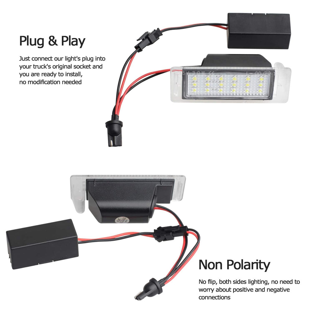 RUXIFEY license plate light compatible with multiple GM models for easy upgrades