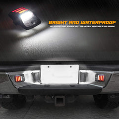 RUXIFEY plug-and-play license plate lights install quickly with no extra adapters.