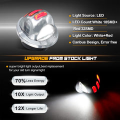 RUXIFEY plug-and-play license plate light for quick, tool-free installation.