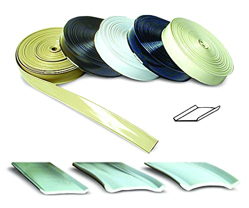 RV Designer 1-inch vinyl trim insert screw cover trim closeup offers quick, tidy exterior upgrade.