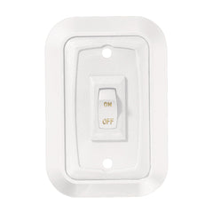 RV Designer S653 white wall plate switch front view for clean lighting control in RVs