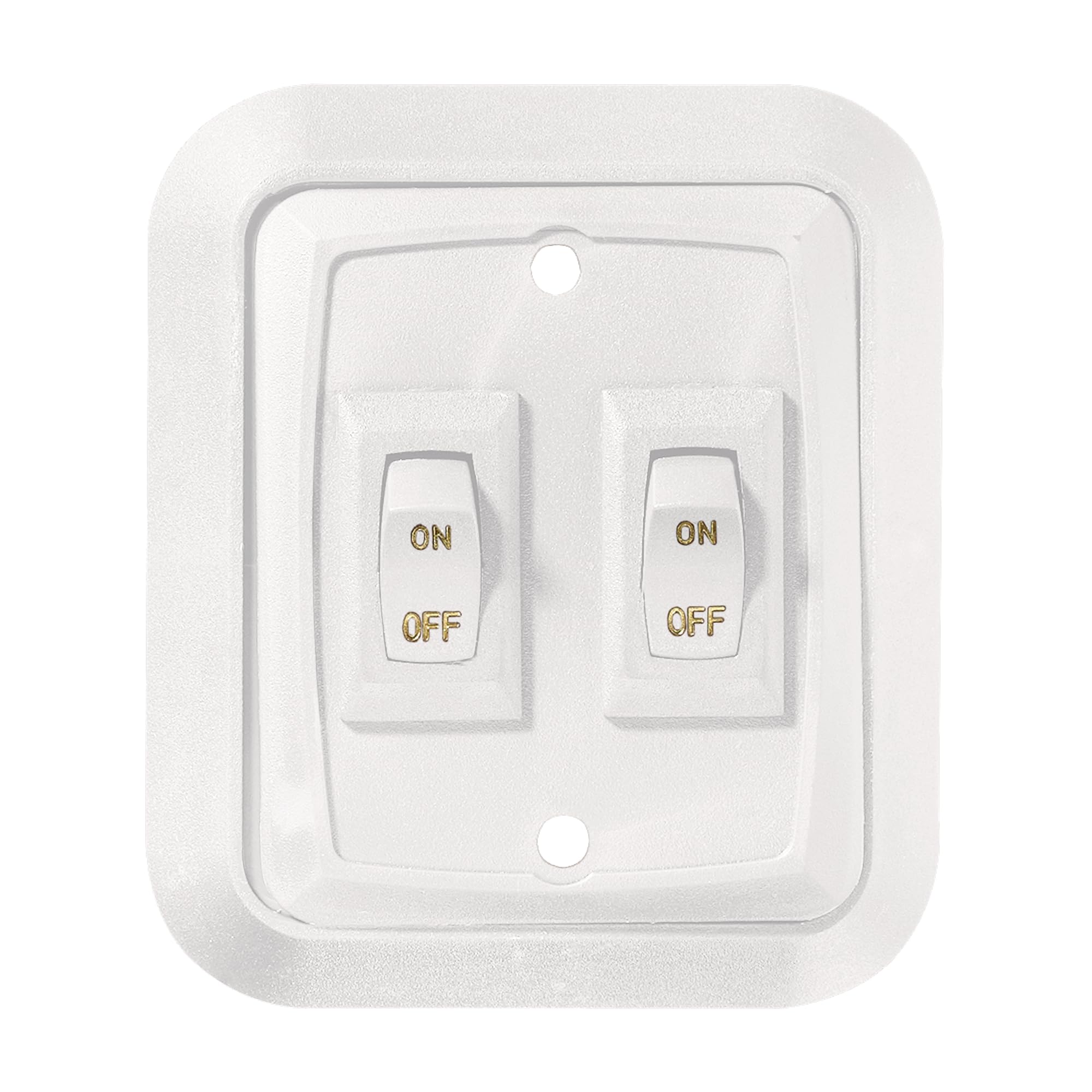 RV Designer S657 wall plate switch front view for clean RV lighting control