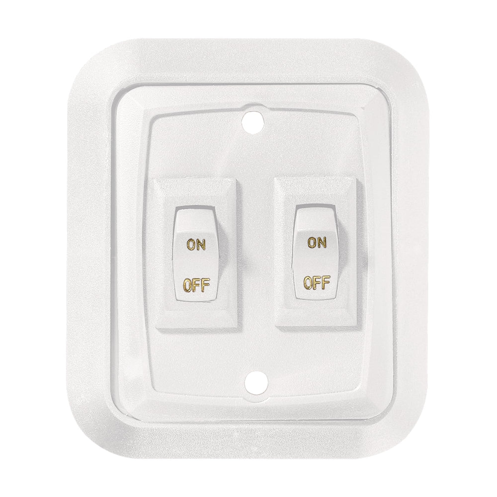 RV Designer S657 wall plate switch front view for clean RV lighting control