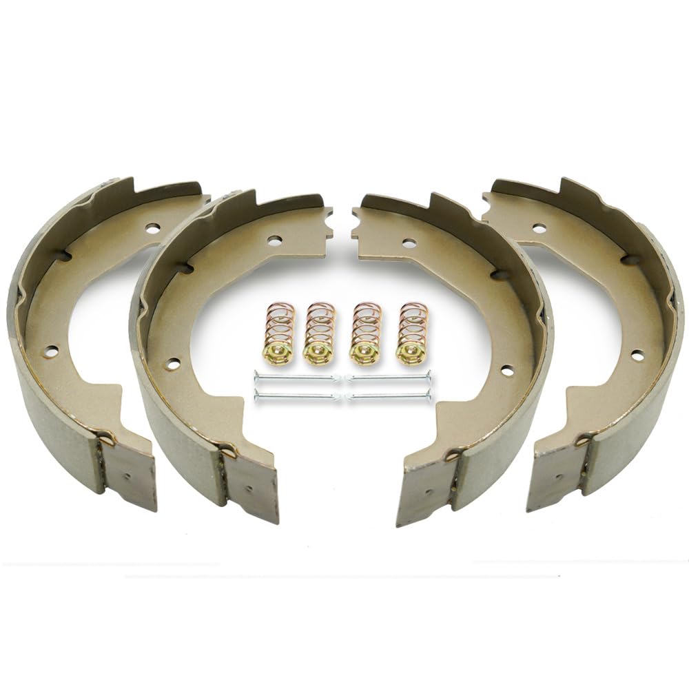 RV MURTS brake shoes front view for easy 10x2.25 inch upgrade.