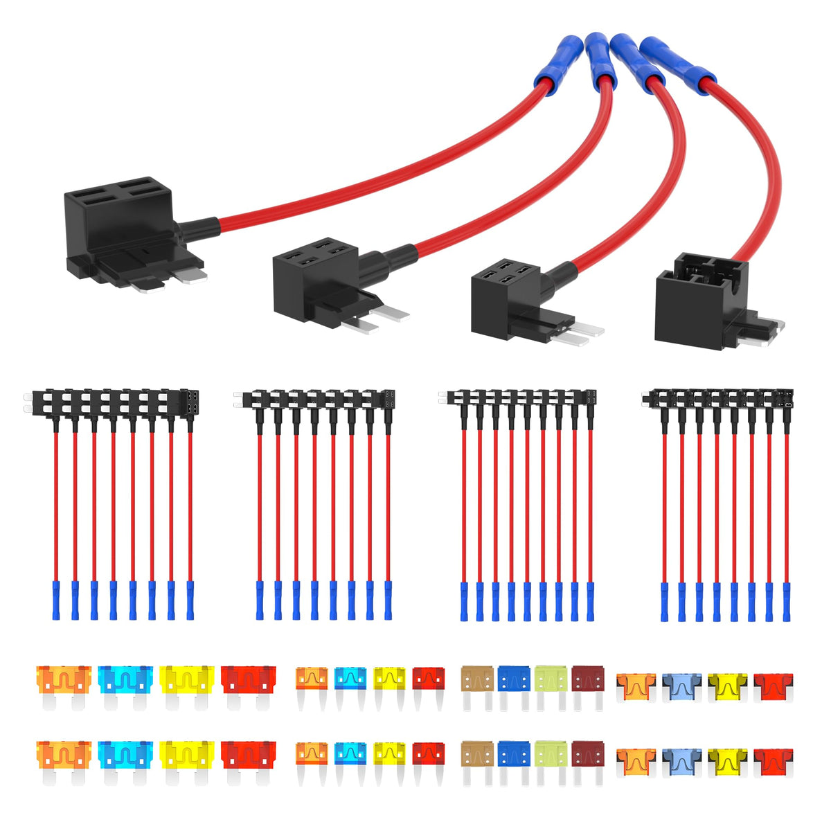 RVBOATPAT fuse tap dual-slot connector for safe circuit expansion in vehicles