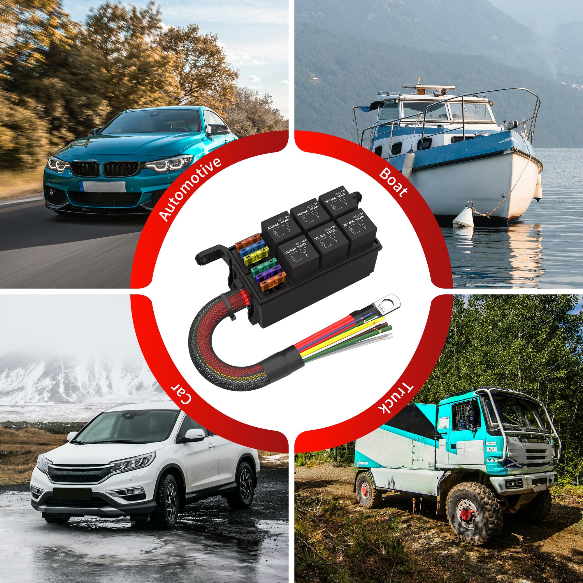 RVBOATPAT ready installation packaging highlights fast, clean wiring integration.