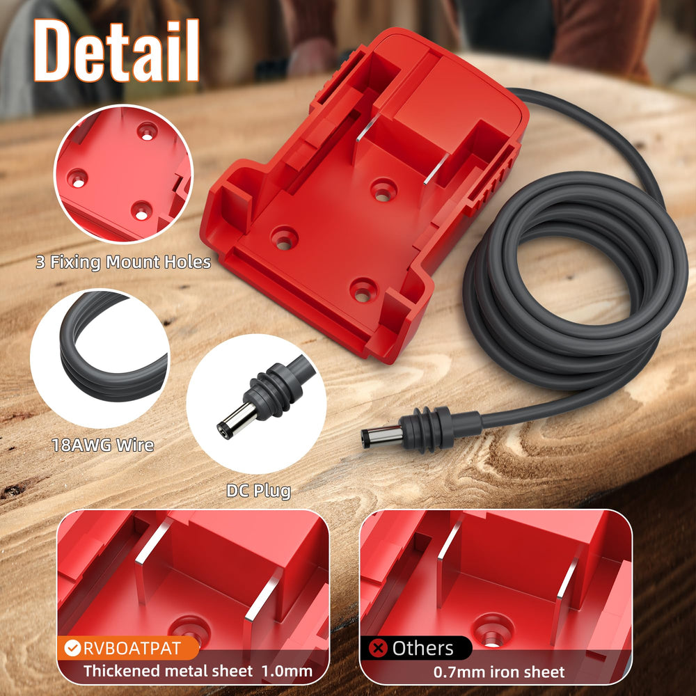 RVBOATPAT Starlink mini dish 18AWG DC cable enables quick plug-and-play setup.