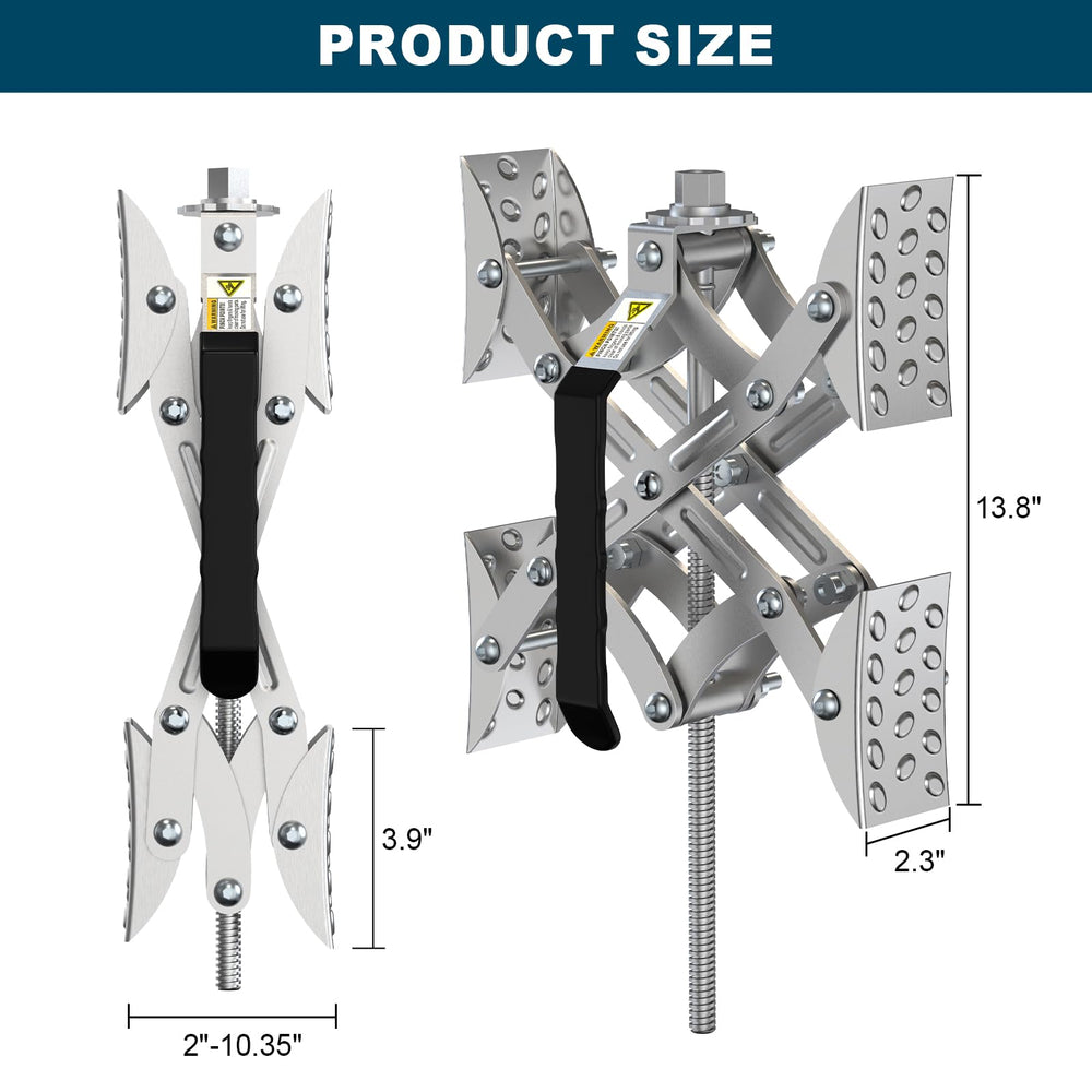 Rvdeaa handle with silicone grip provides comfortable installation in use.