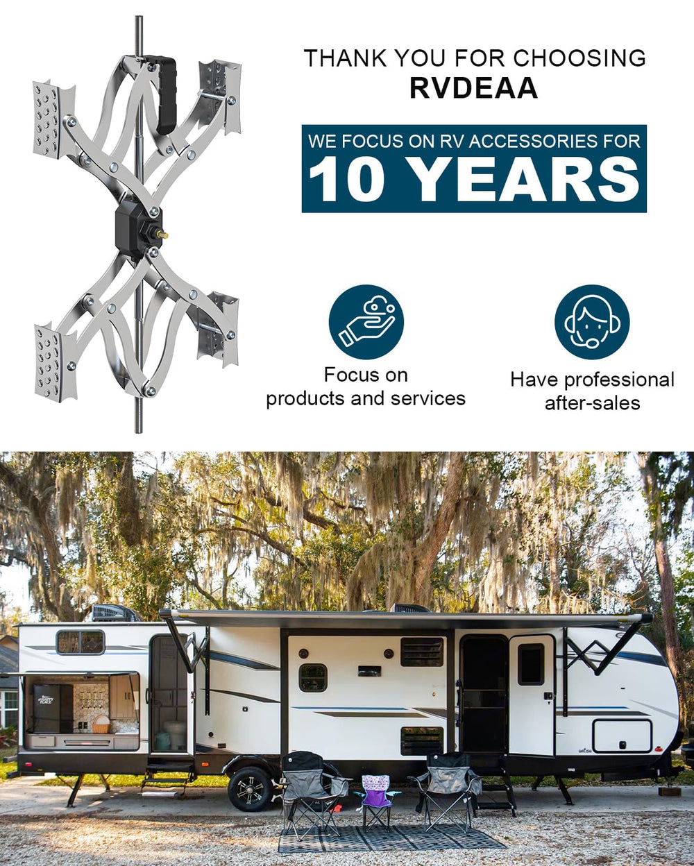 Rvdeaa X Chocks XL wrench kit included for on-site adjustments.
