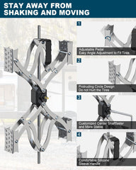 Rvdeaa X Chocks XL thick steel construction for durable outdoor use.