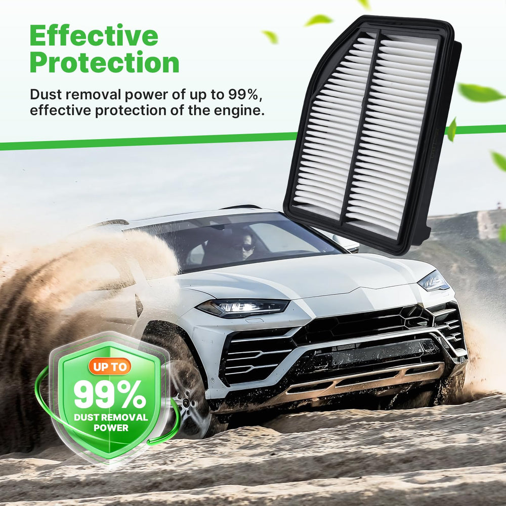 RVgolf activated-carbon filter helps reduce odors for fresher cabin air.