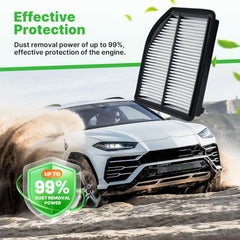 RVgolf activated-carbon filter helps reduce odors for fresher cabin air.