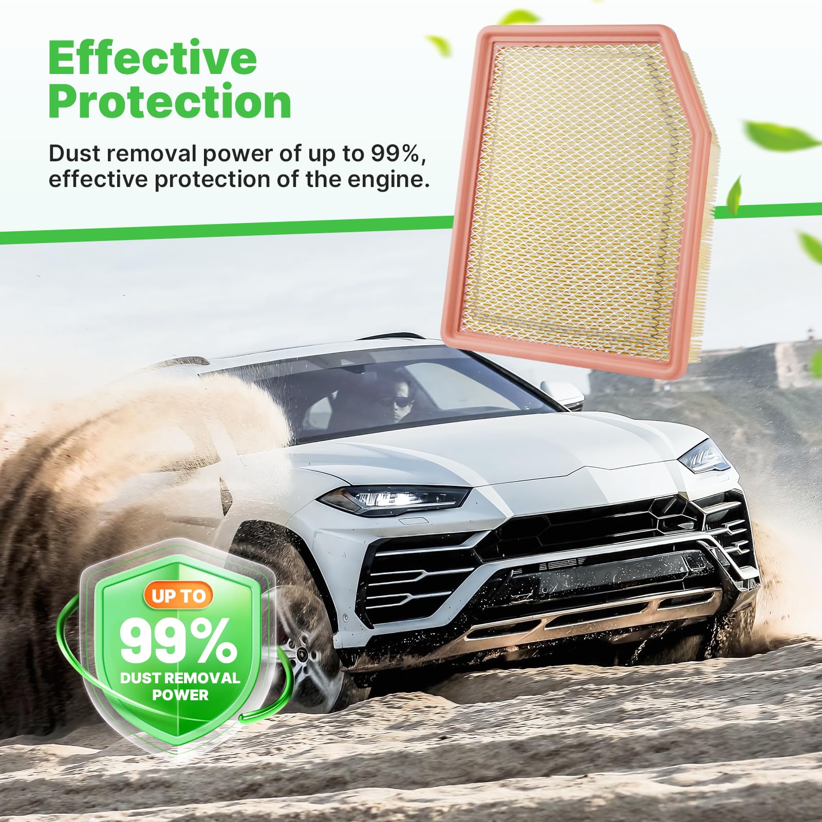 RVgolf cabin filter multi-layer media provides fresher cabin air