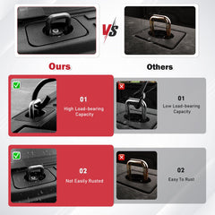 RVgolf installation without drilling for Ford trucks is quick and simple.