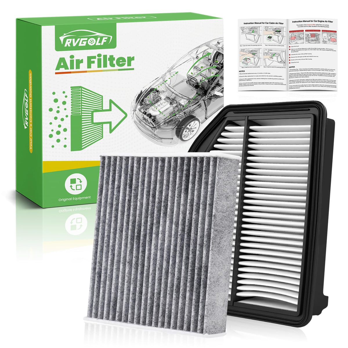 RVgolf engine air filter for Honda CR-V 2012-2014 improves intake air.