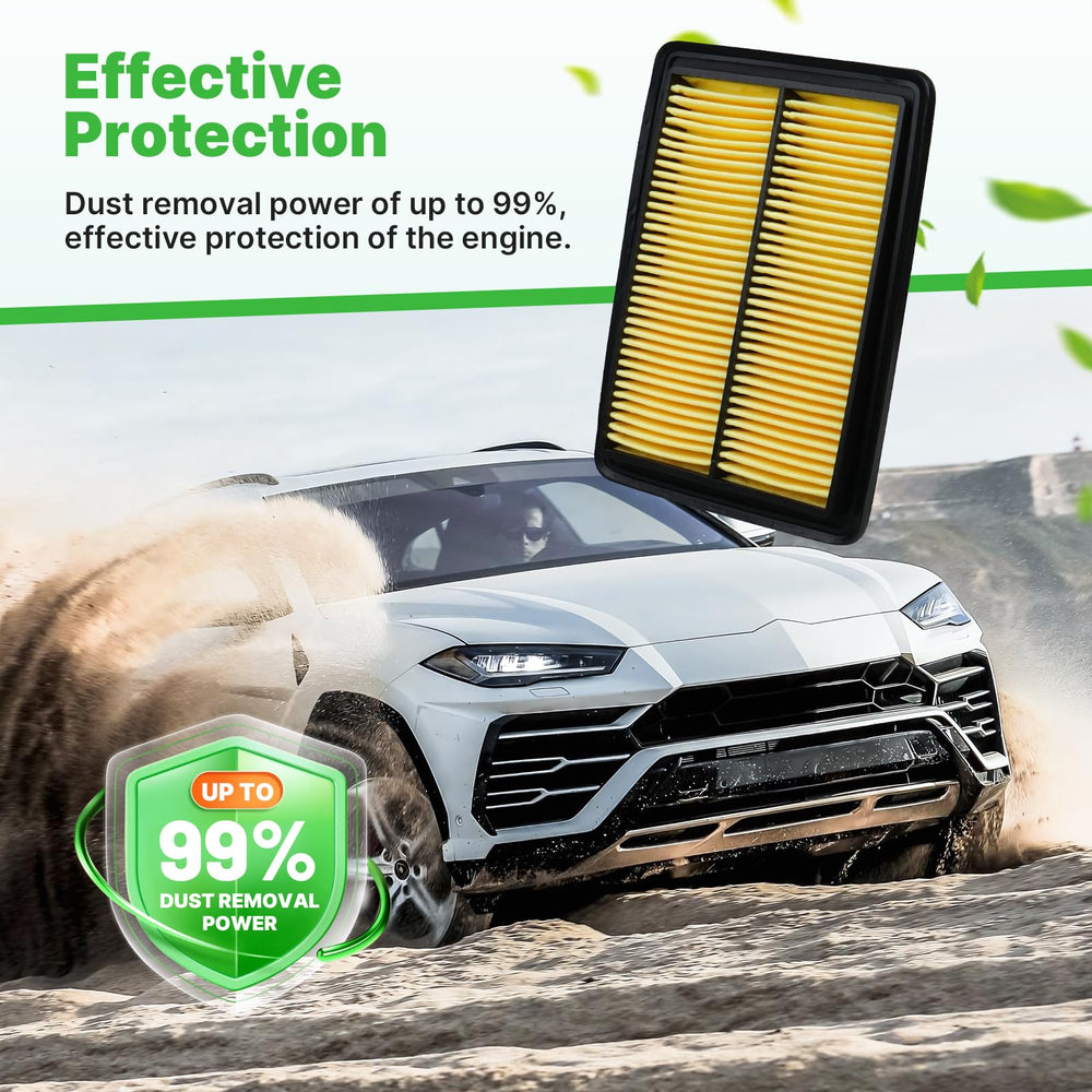 RVgolf engine air filter for Qashqai aids efficient engine breathing and impurity removal.