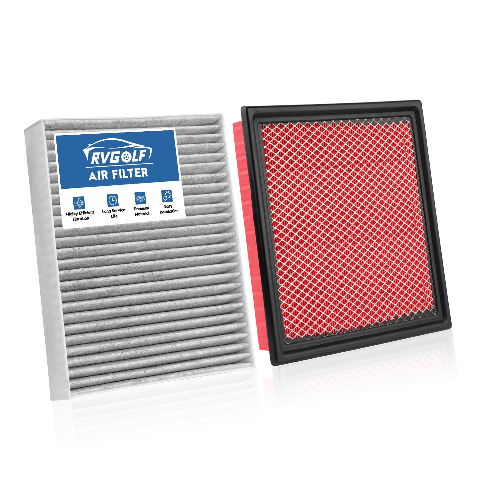 RVgolf engine air filter for Silverado 1500; enhanced filtration and engine protection.