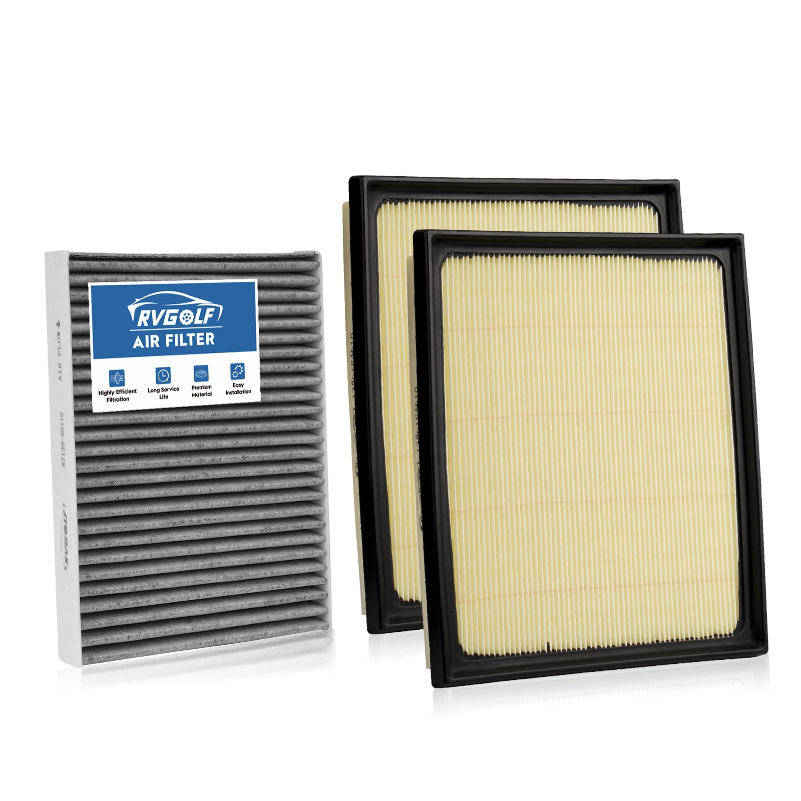 RVgolf engine air filter for Tundra 3.5L improves intake filtration and performance.