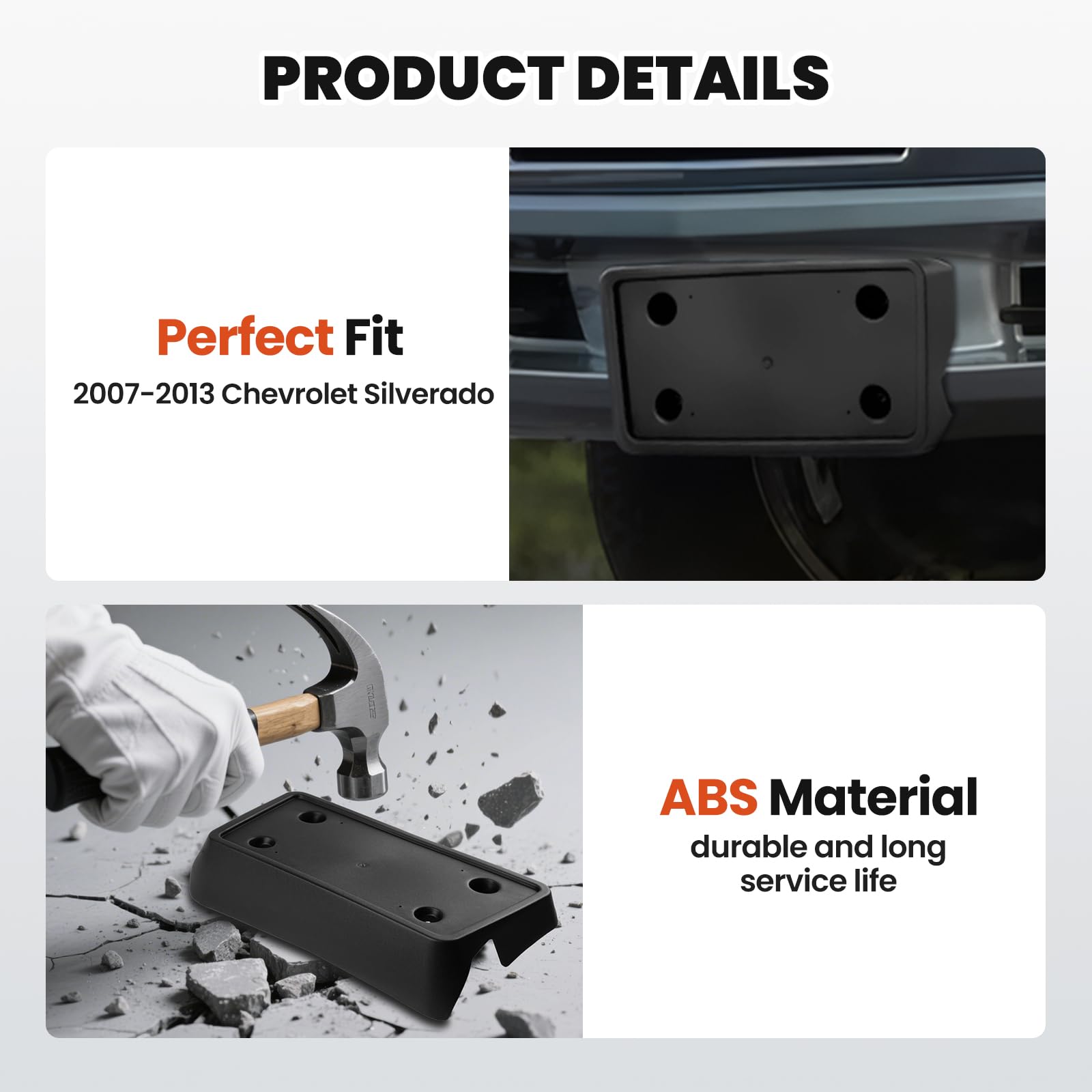 RVgolf front bumper plate mount screws for easy installation.