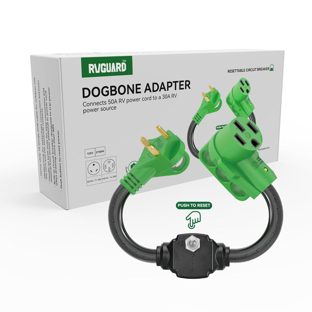 RVGUARD 18 inch power cord offers flexible reach at campsites