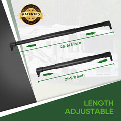RVGUARD adjustable length from 21-5/8 to 28-5/8 inches for versatile fit