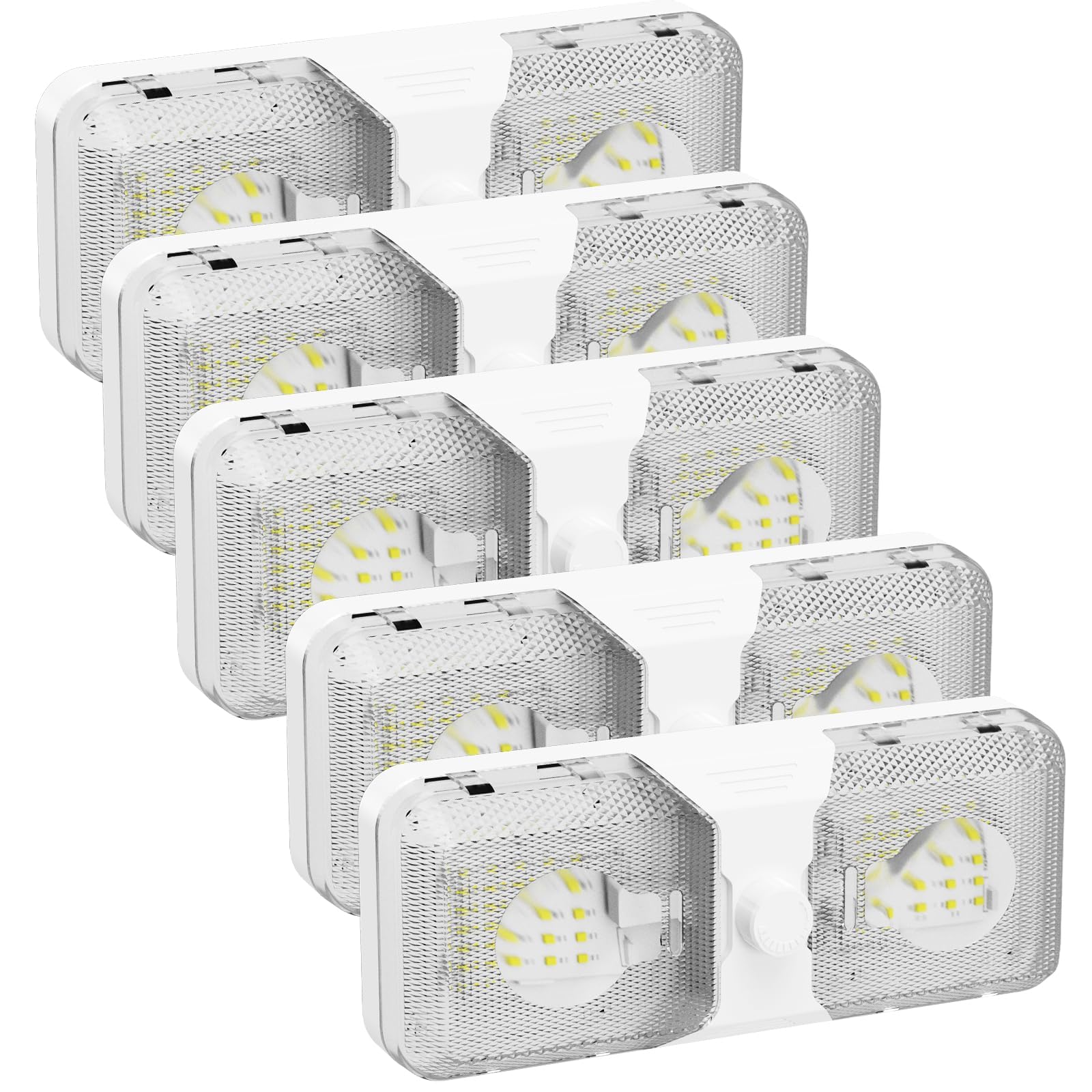 RVGUARD double dome light installation view showing quick RV upgrade