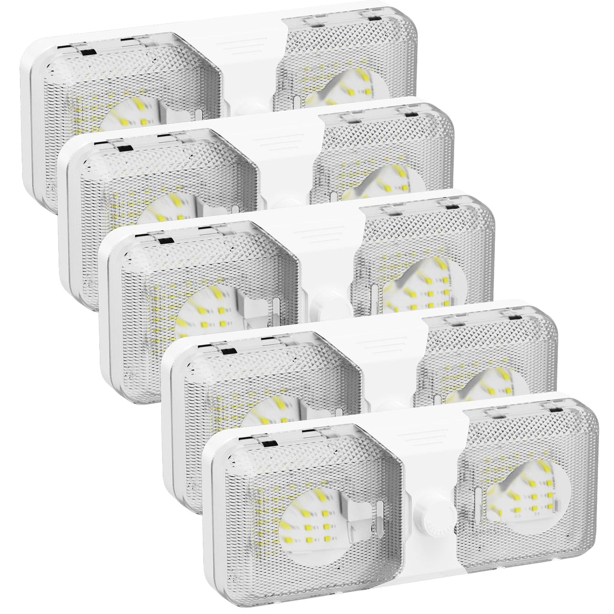 RVGUARD double dome light installation view showing quick RV upgrade
