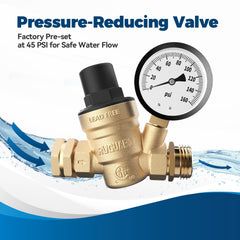 RVGUARD gauge display highlighting pressure reading on the regulator.