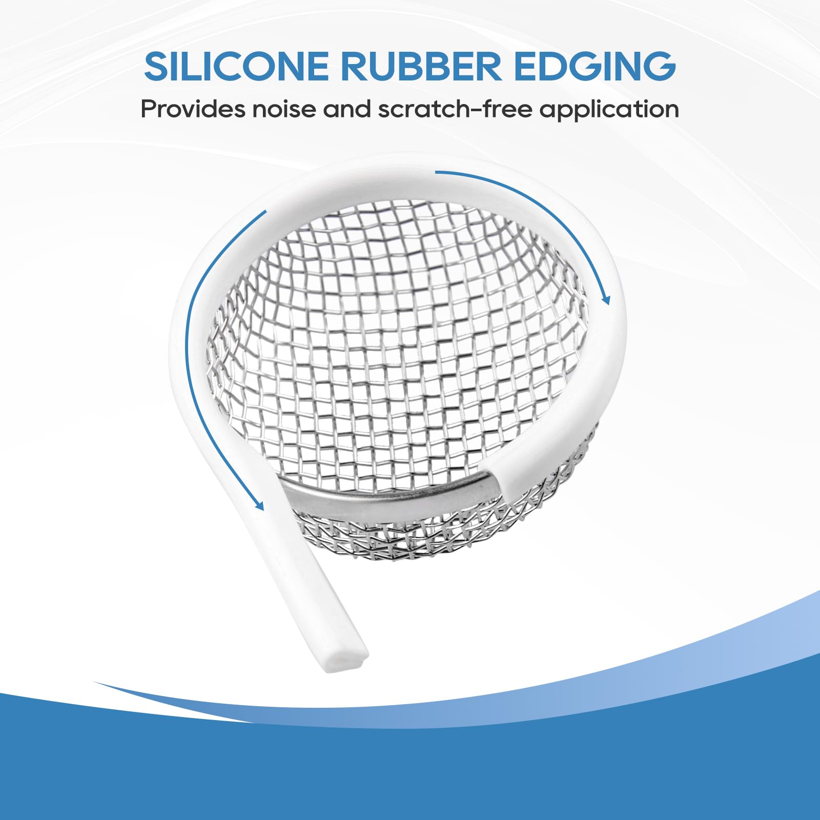 Installation tool and silicone strip enable quick, scratch-free vent mounting.