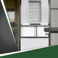 RVGUARD latch kit for screen door; secure closure reduces gaps