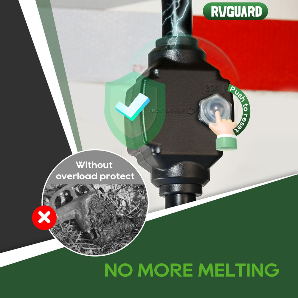 RVGUARD LED power indicator shows connection status for quick checks