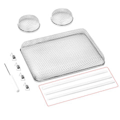RVGUARD furnace-fitting screen with 2.8x1.3 inch mesh improves airflow and blocks insects.