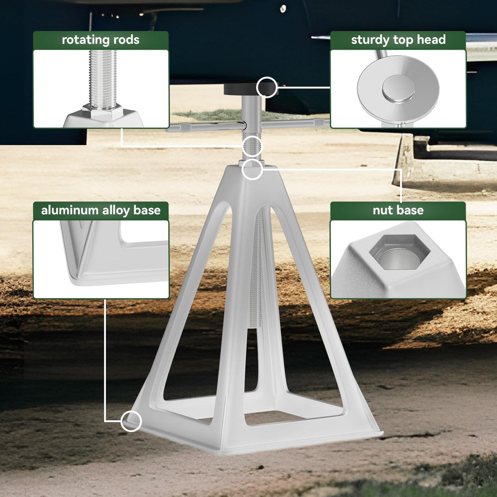 RVGUARD RV Stack Jacks height range from 11 to 17 inches